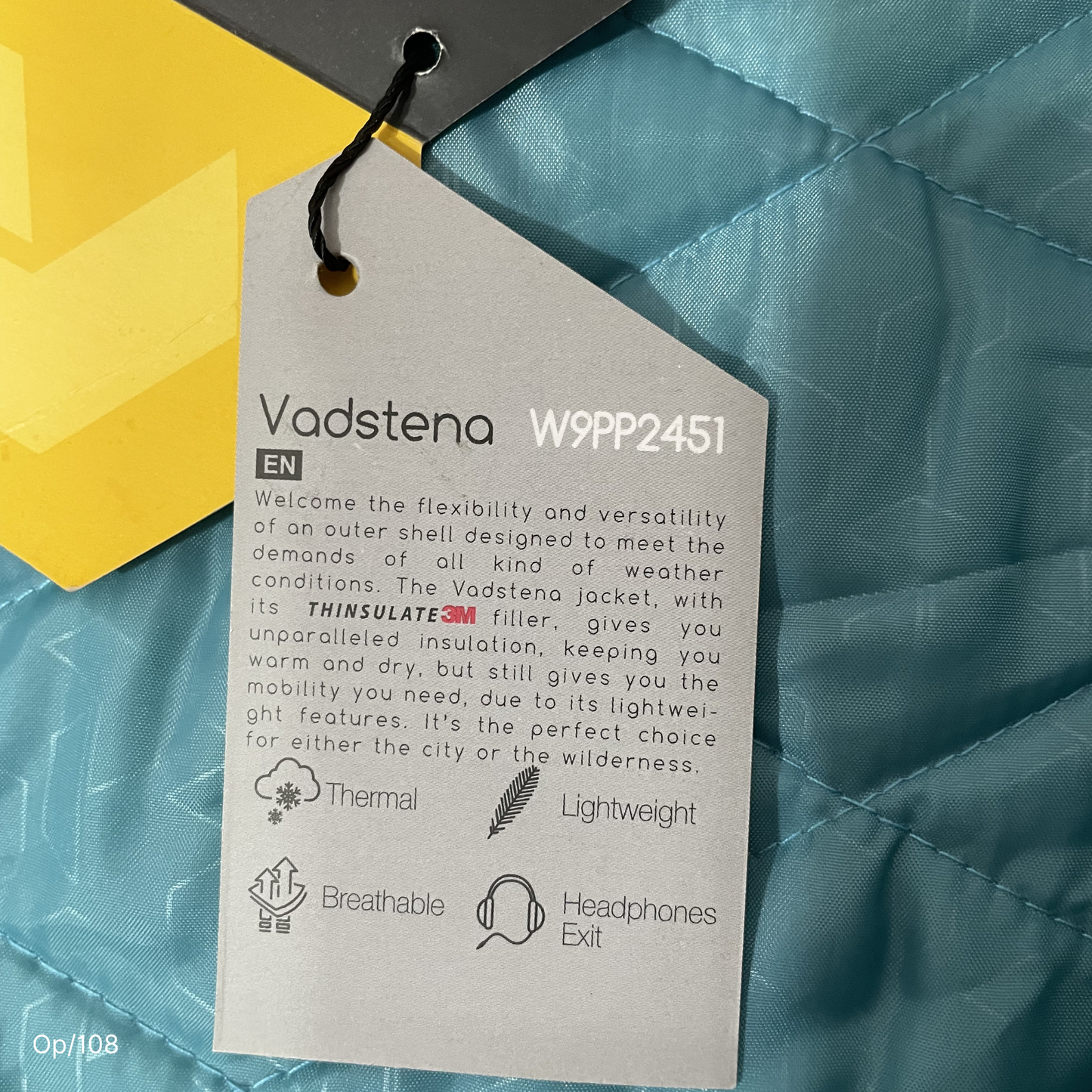 Parka Nueva Peak Performance Celeste de Mujer Talla M.