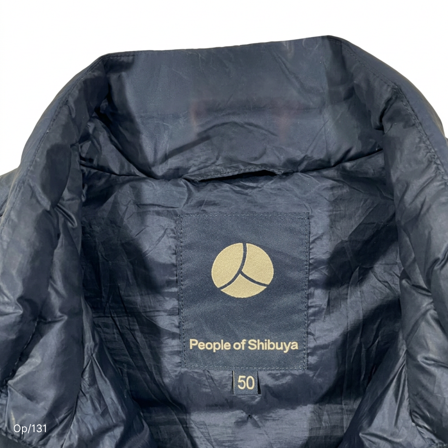 Parka de Pluma People of Shibuya de Hombre Azul Marino Talla M.