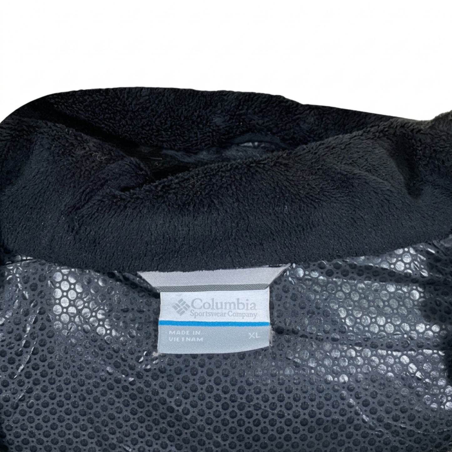 Parka Columbia Larga Negro de Mujer Talla XL.
