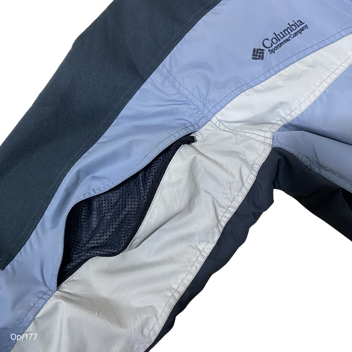Parka Columbia Gris Claro y Oscuro de Hombre Talla L.
