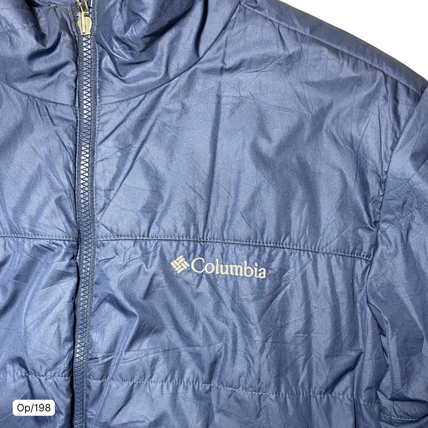 Parka Columbia Azul Marino de Hombre Talla L.