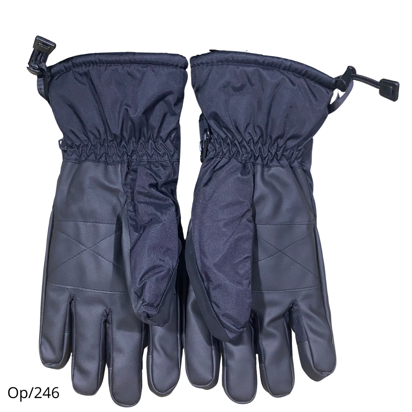 Guante de Nieve Deportivo Adulto Unisex Diseño Negro
