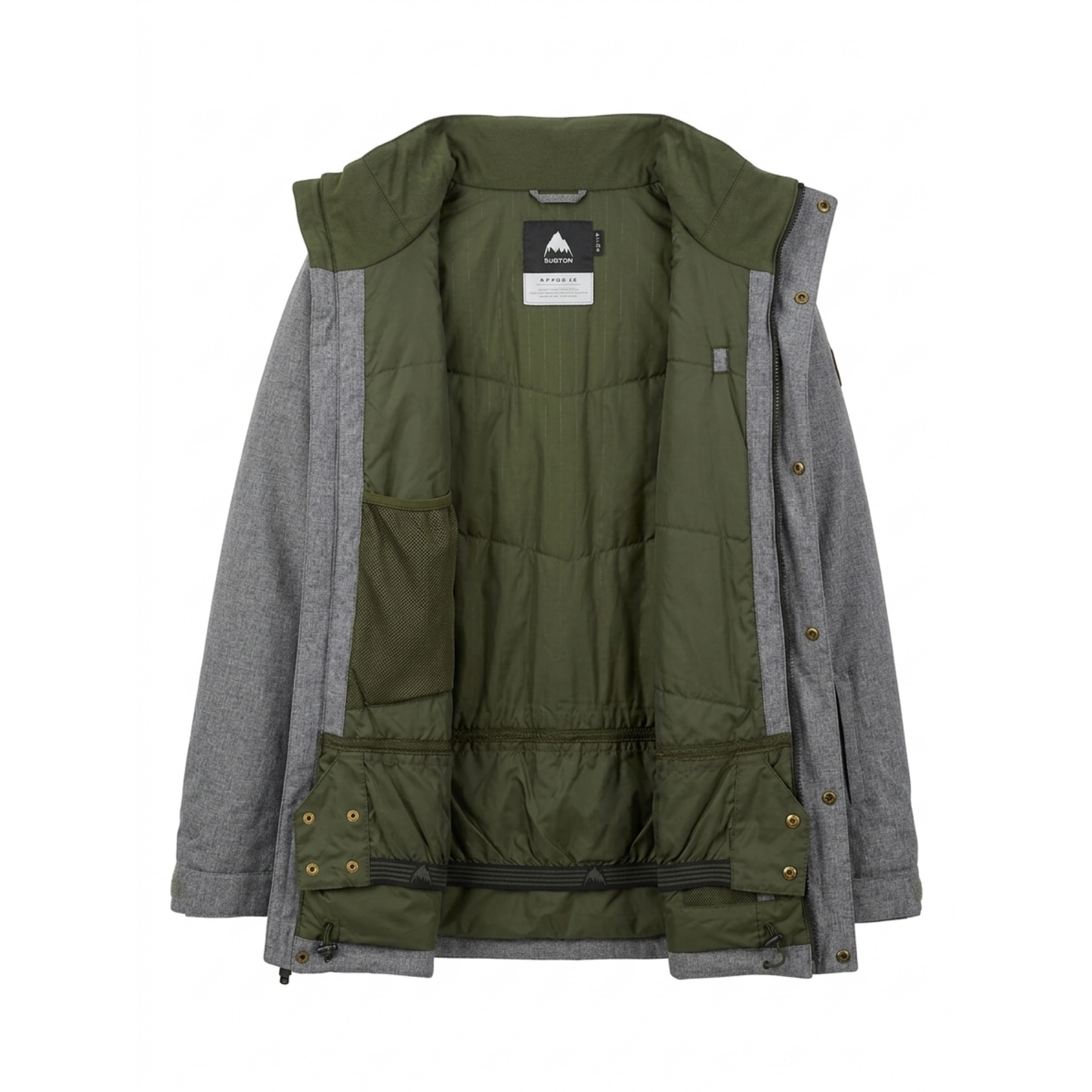 Parka Burton Gris de Hombre Talla L.