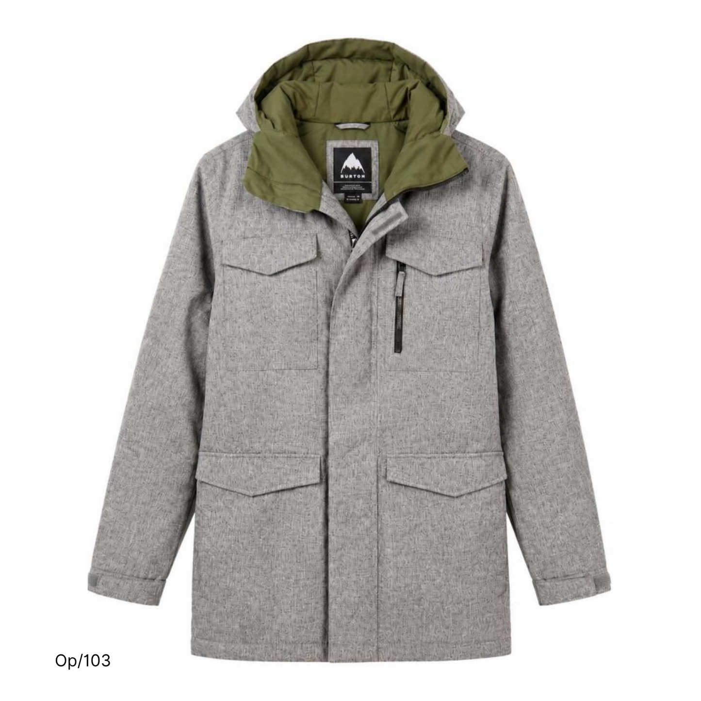 Parka Burton Gris de Hombre Talla L.