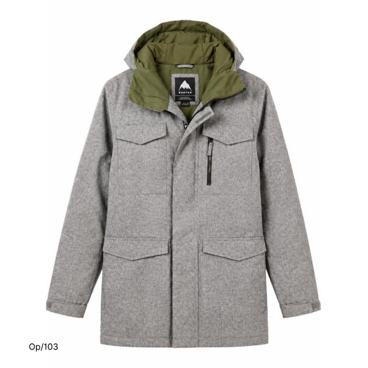 Parka Burton Gris de Hombre Talla L.