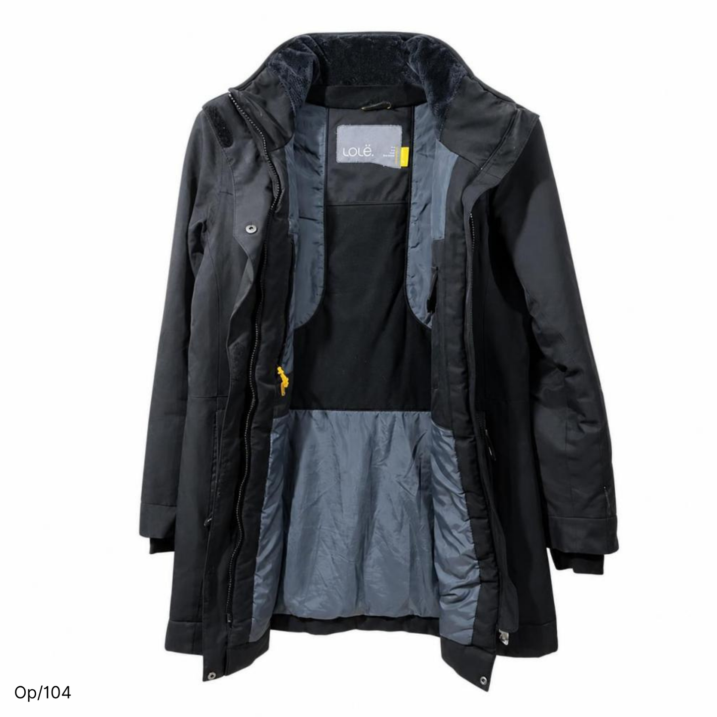 Parka Lolë Negro de Mujer Talla M.