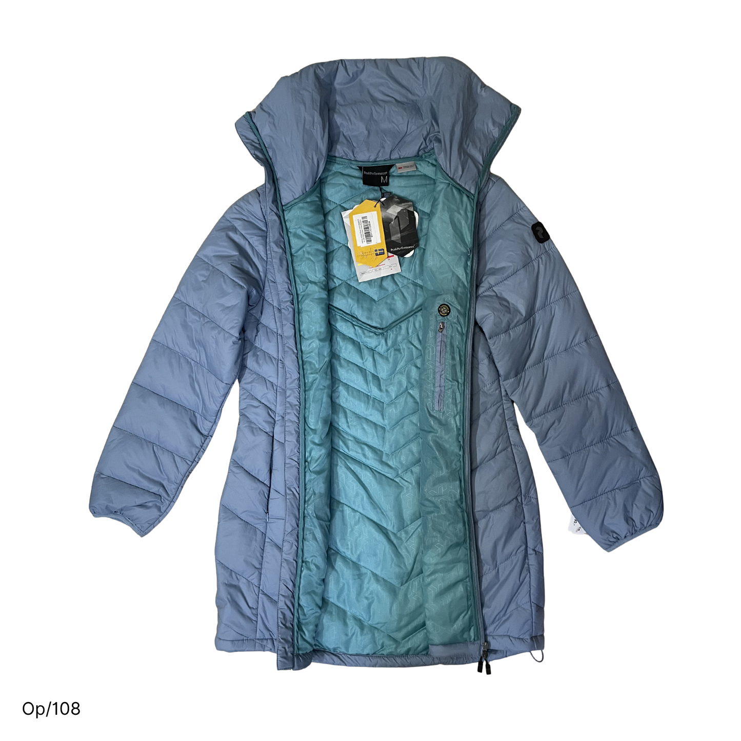 Parka Nueva Peak Performance Celeste de Mujer Talla S.