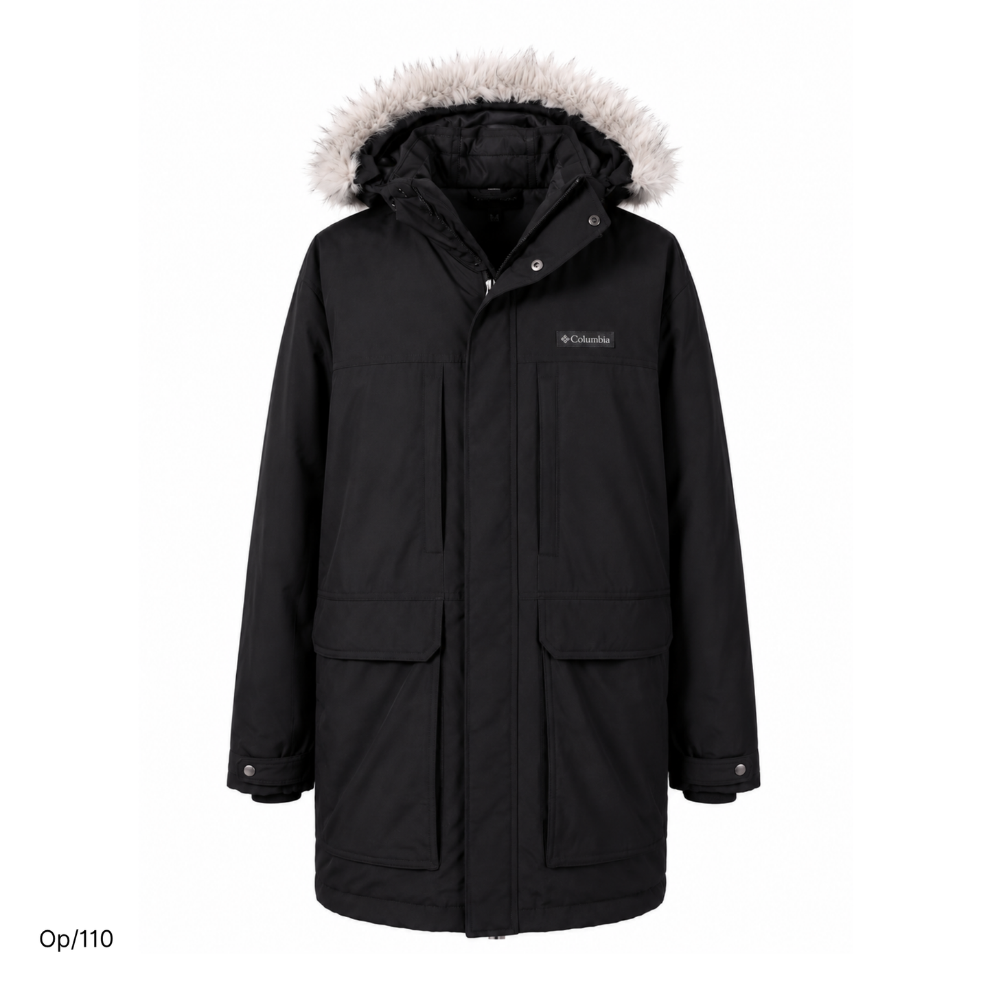 Parka Nueva Columbia Negro de Hombre Talla L