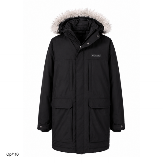 Parka Nueva Columbia Negro de Hombre Talla L
