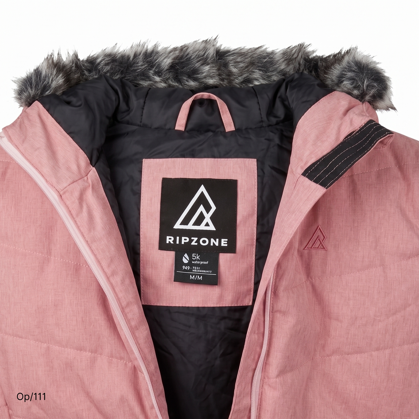 Parka Ripzone de Mujer Rosada Talla M.