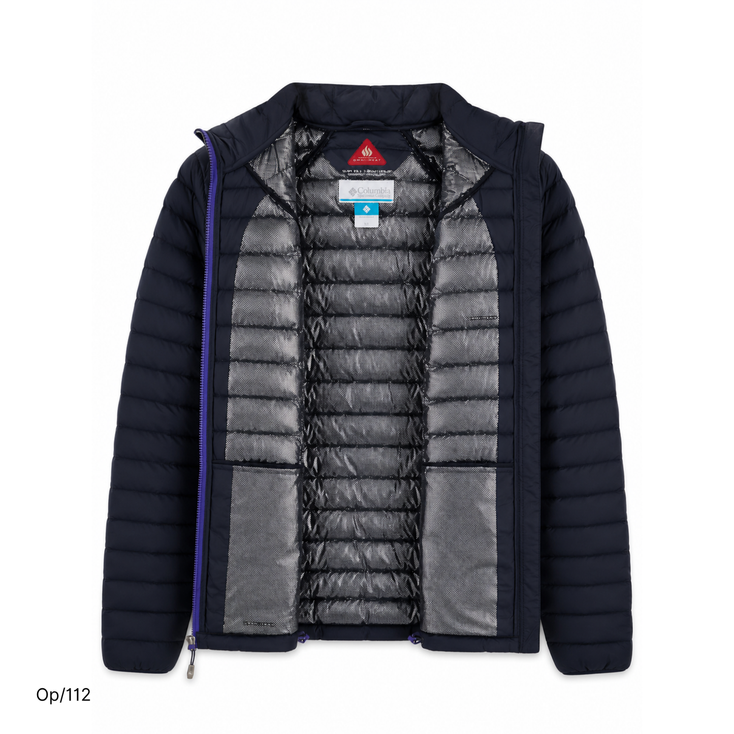 Parka Columbia de Pluma Azul de Mujer Talla XS.