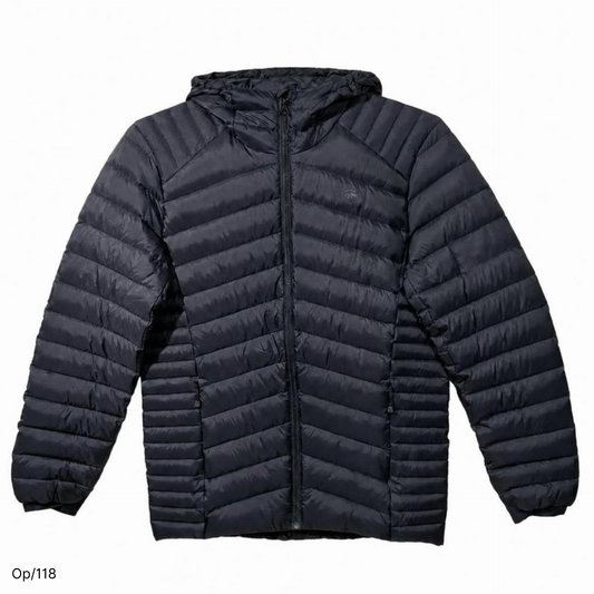 Parka Woods de Pluma Negro de Hombre Talla M.