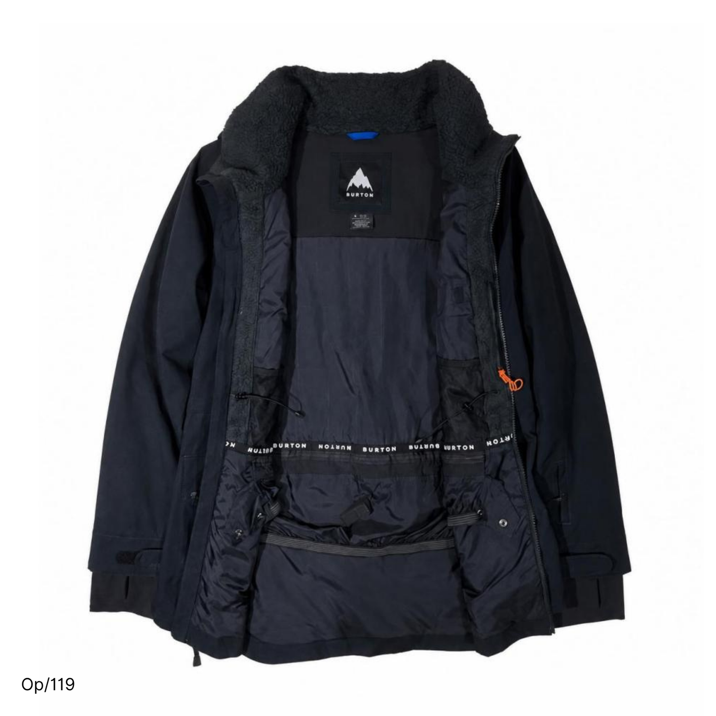 Parka Burton Negro Talla L de Hombre.