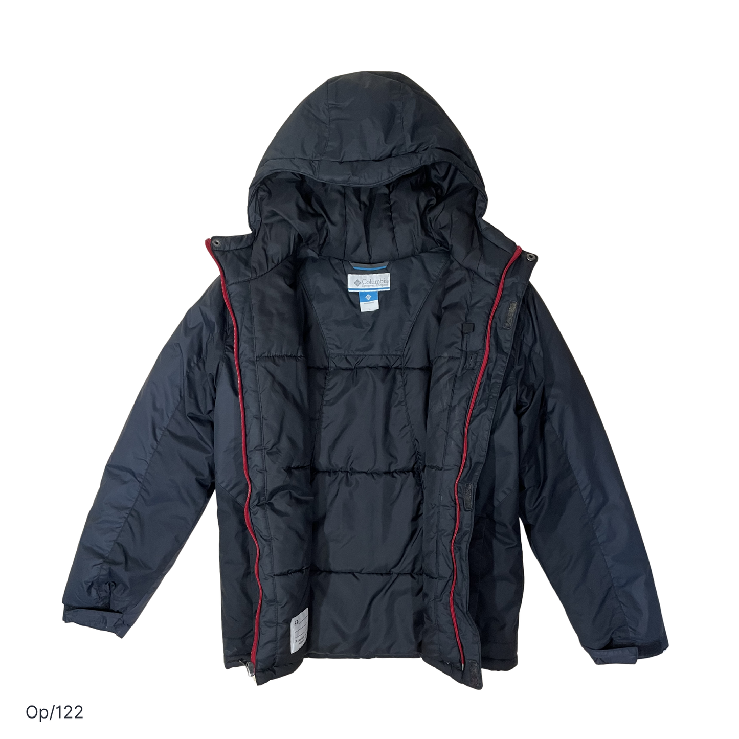 Parka Columbia Juvenil Negro Talla L.