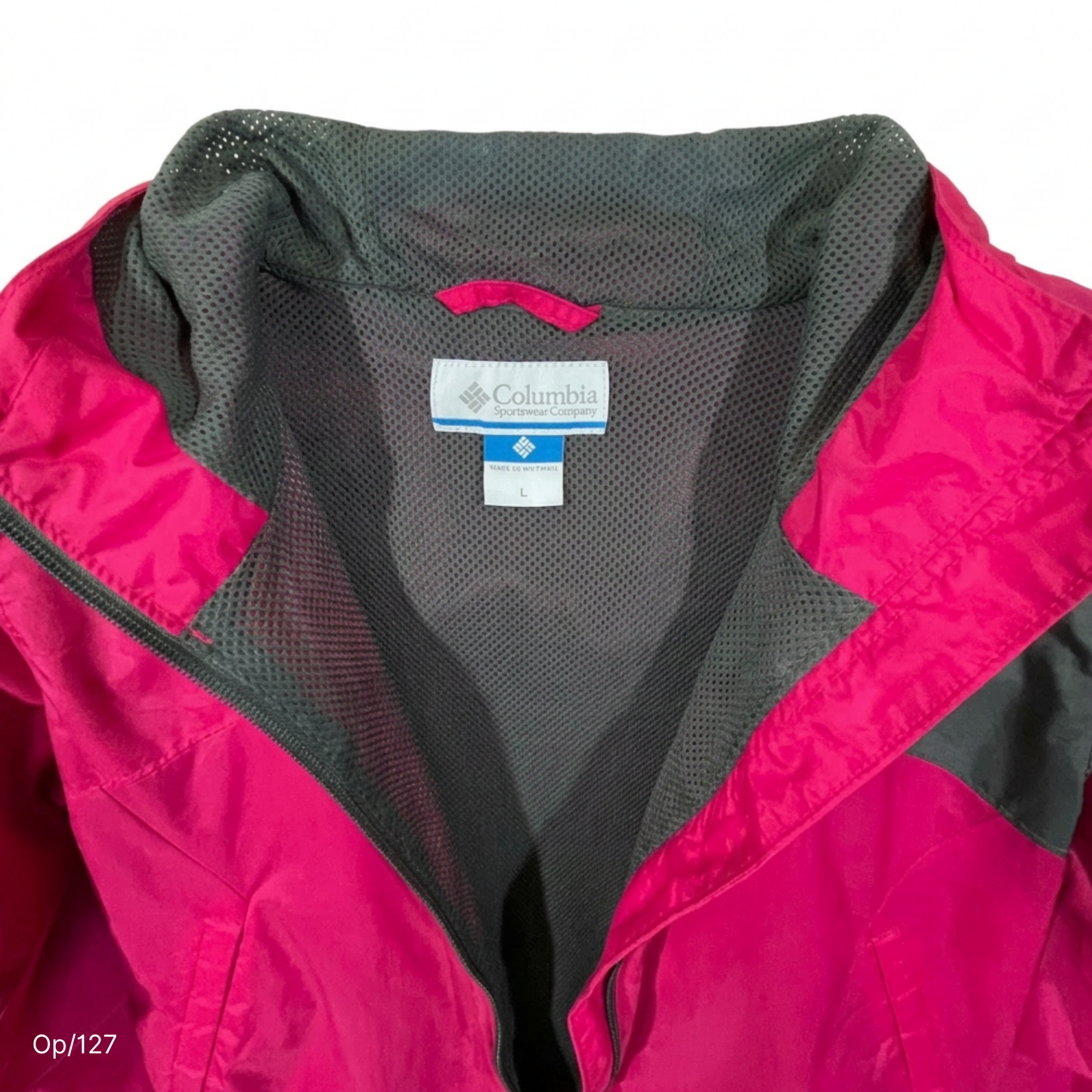 Cortaviento Columbia Fuccia de Mujer Talla L.