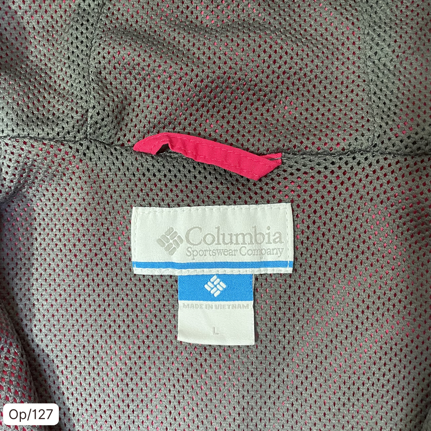Cortaviento Columbia Fuccia de Mujer Talla L.