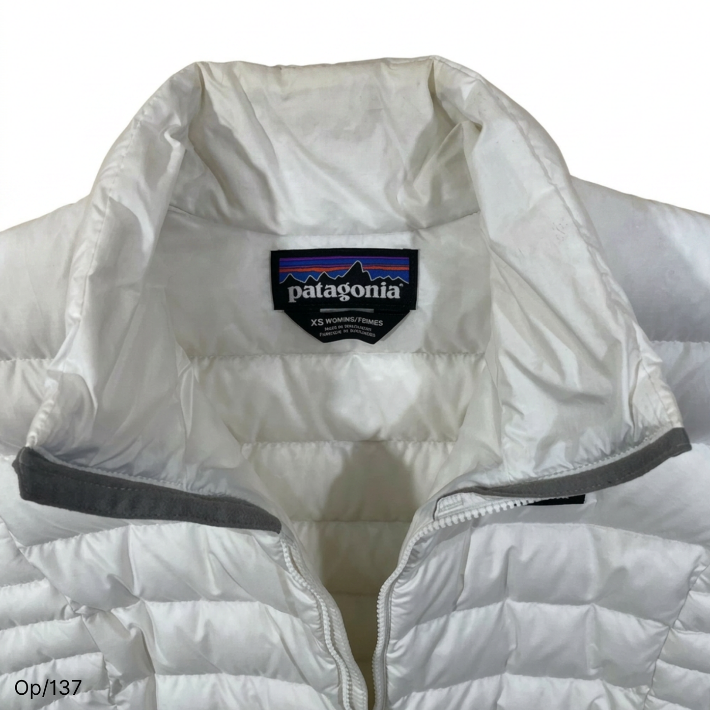 Parka Patagonia de Pluma Blanca de Mujer Talla XS.