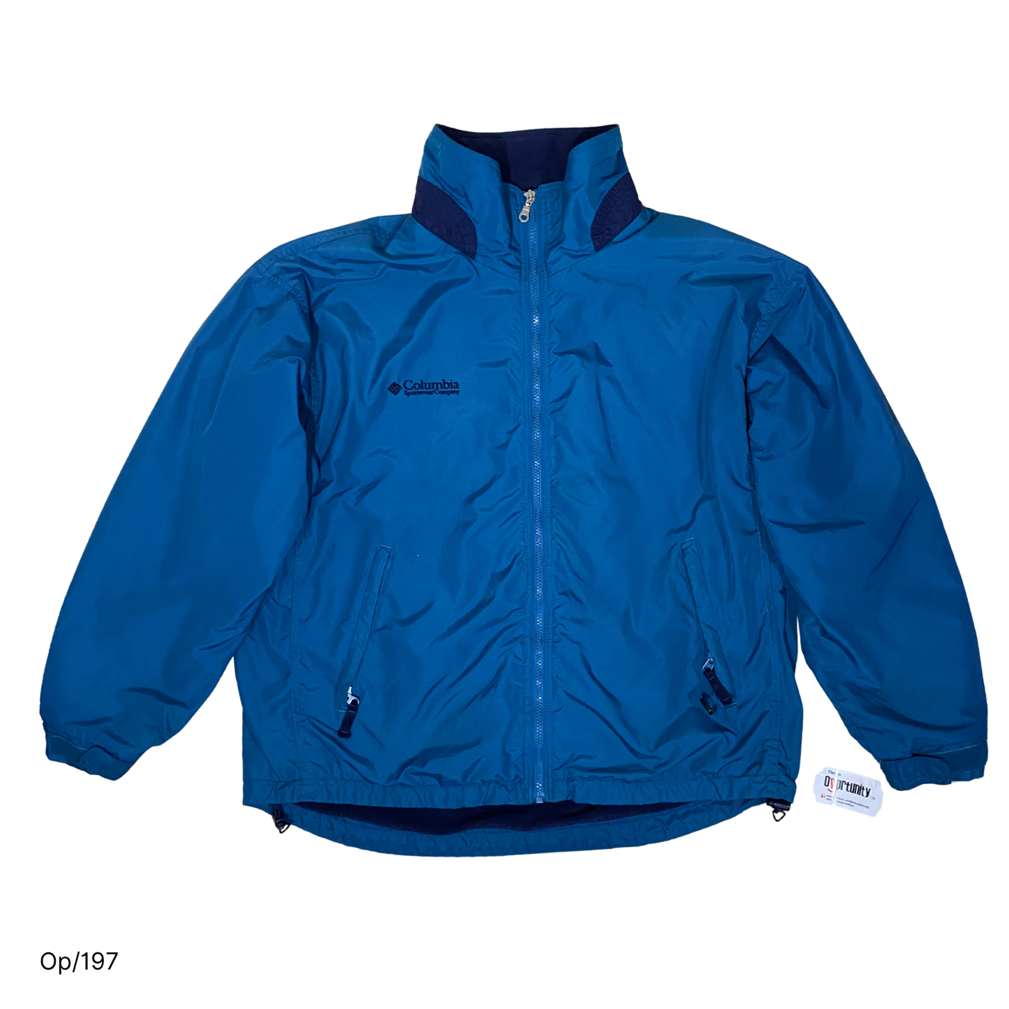 Parka Columbia Verde Petróleo de Mujer Talla L.
