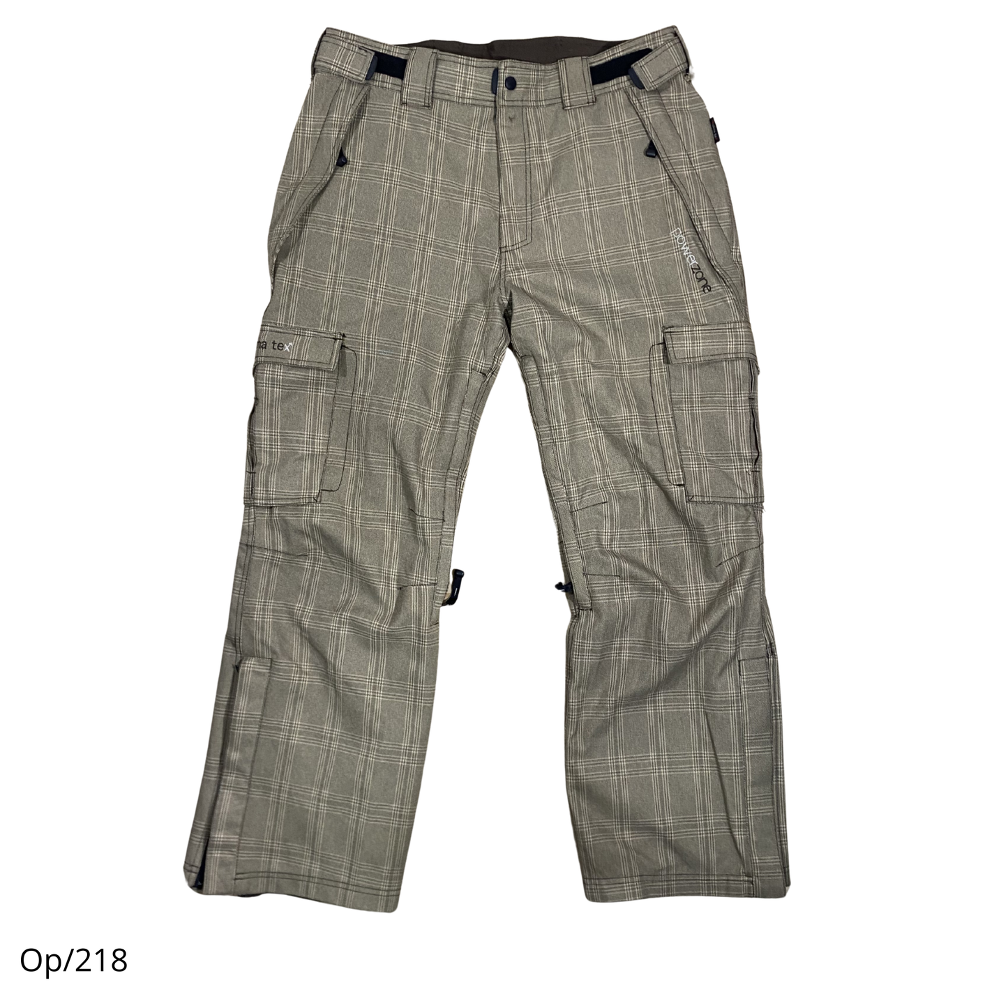Pantalón Ski Zonepower Tartán Beige de Hombre Talla 48
