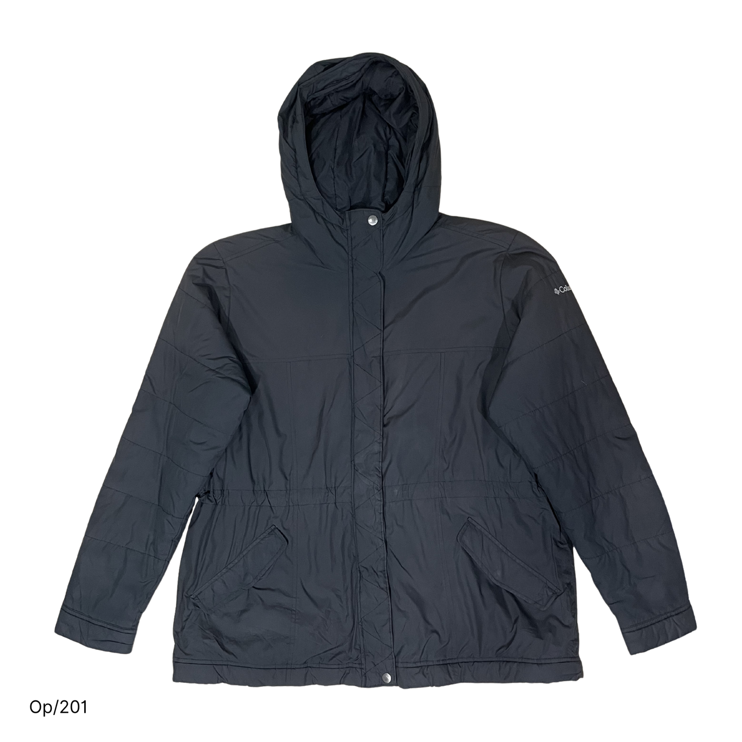 Parka Columbia Gris Oscuro de Mujer XL.