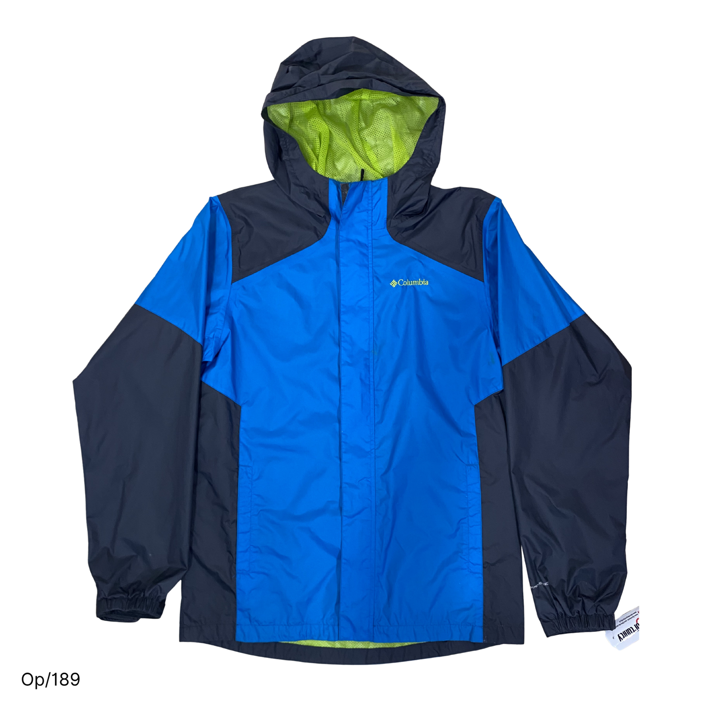 Parka Delgada Columbia Azul Rey y Gris Juvenil M.