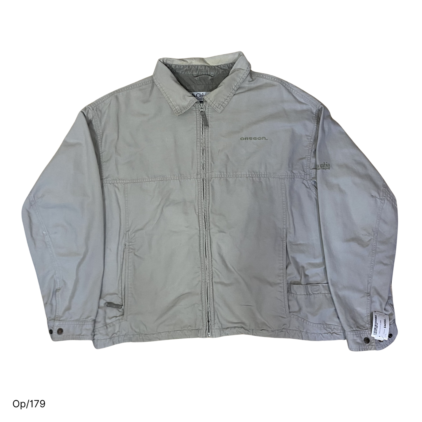 Chaqueta Columbia Color Crudo de Hombre Talla XXL.