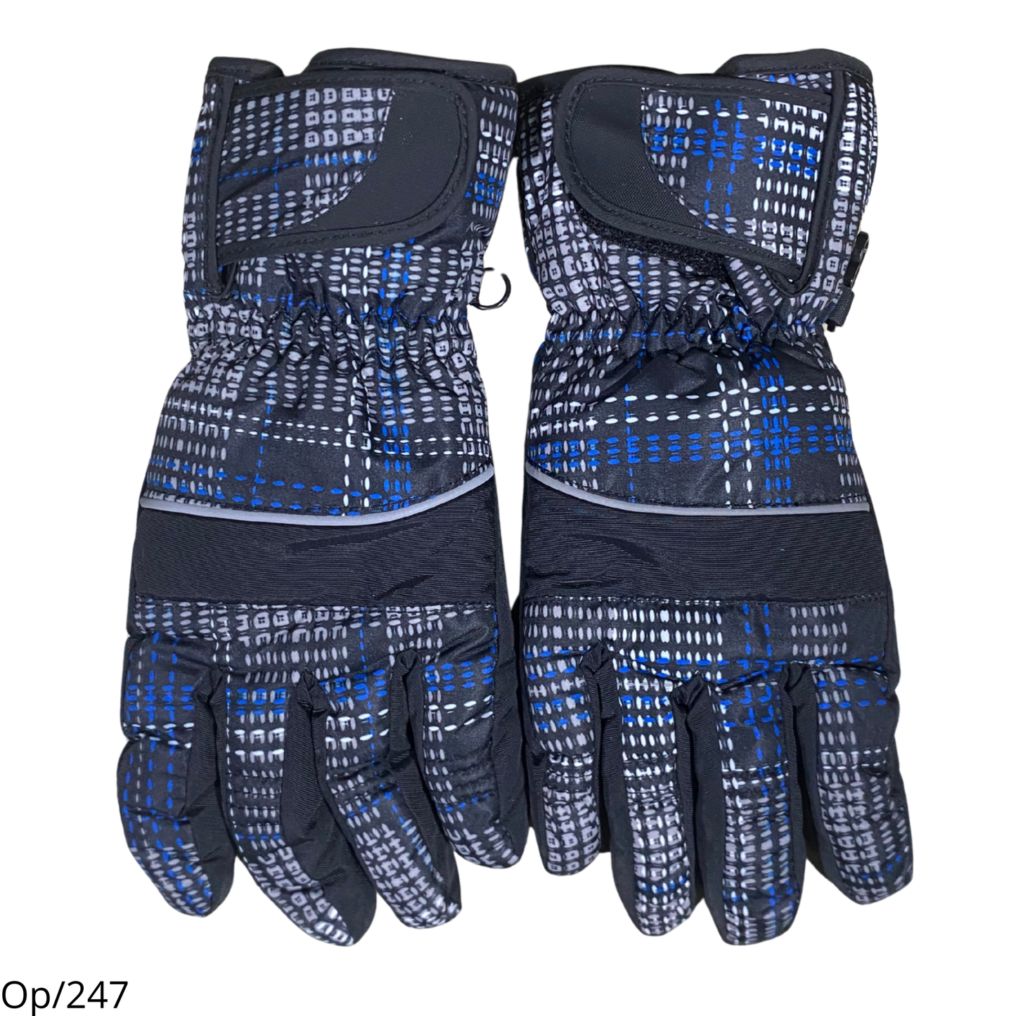 Guante de Nieve Deportivo Unisex Diseño Azul con Negro Adultos