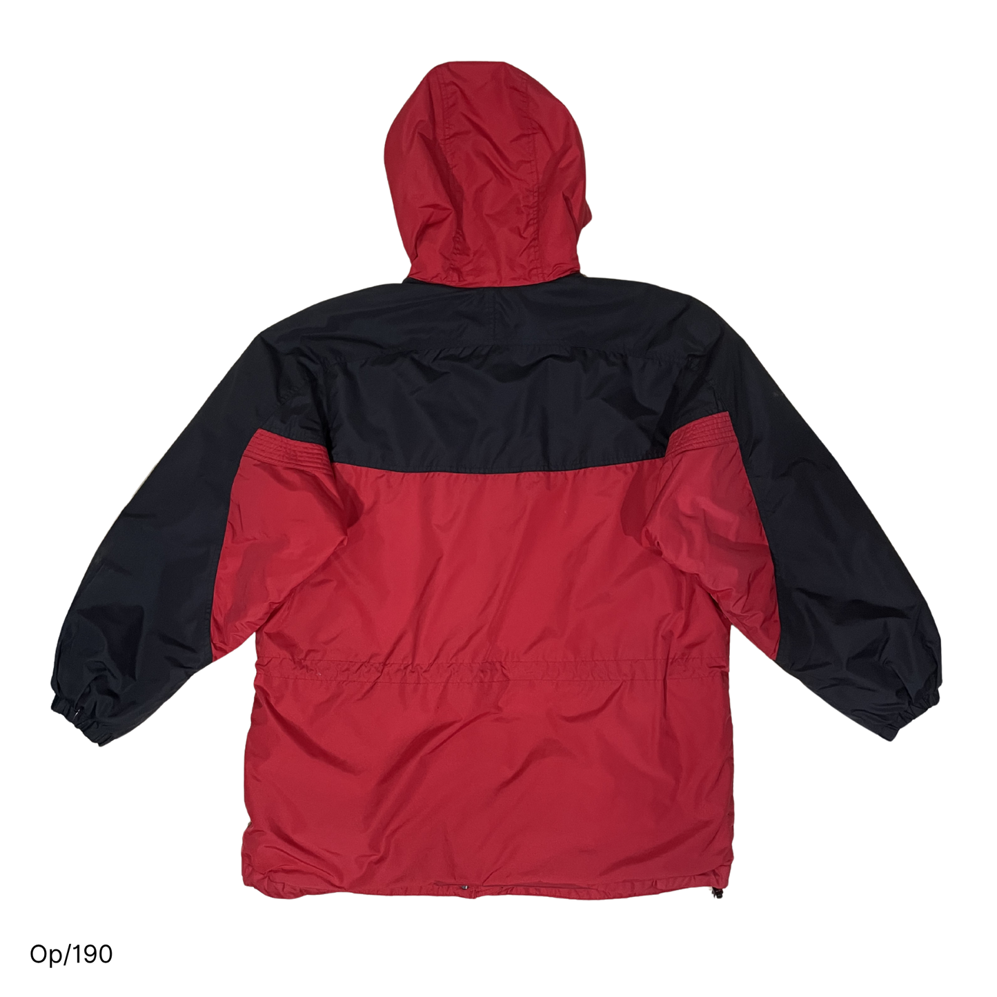 Parka Columbia Rojo y Negro de Hombre Talla L.