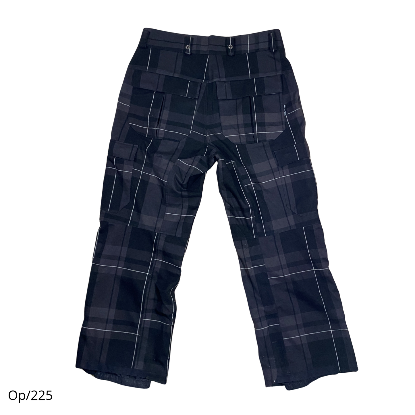 Pantalón Ski Bonfire Negro con Líneas Blancas de Hombre Talla 48