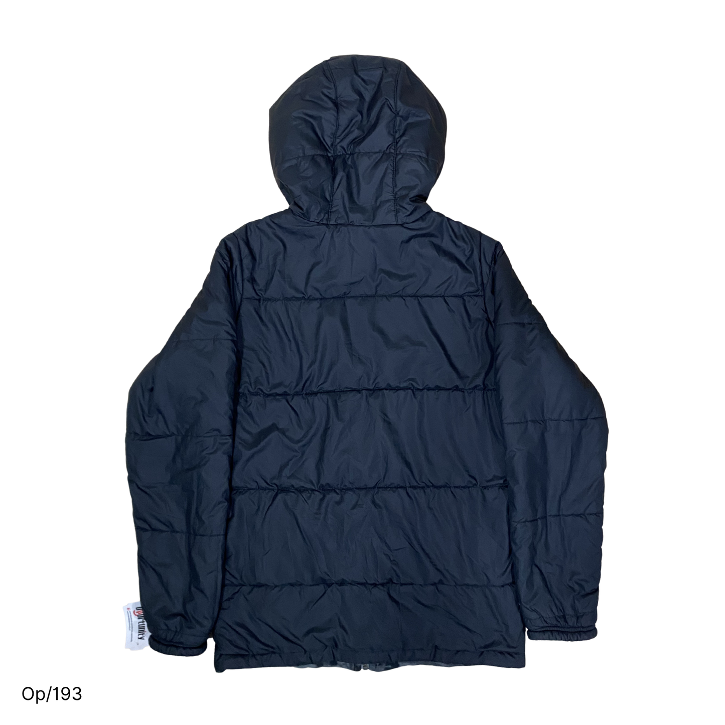 Parka Columbia Negra Reversible Polar Camuflaje Juvenil XL.