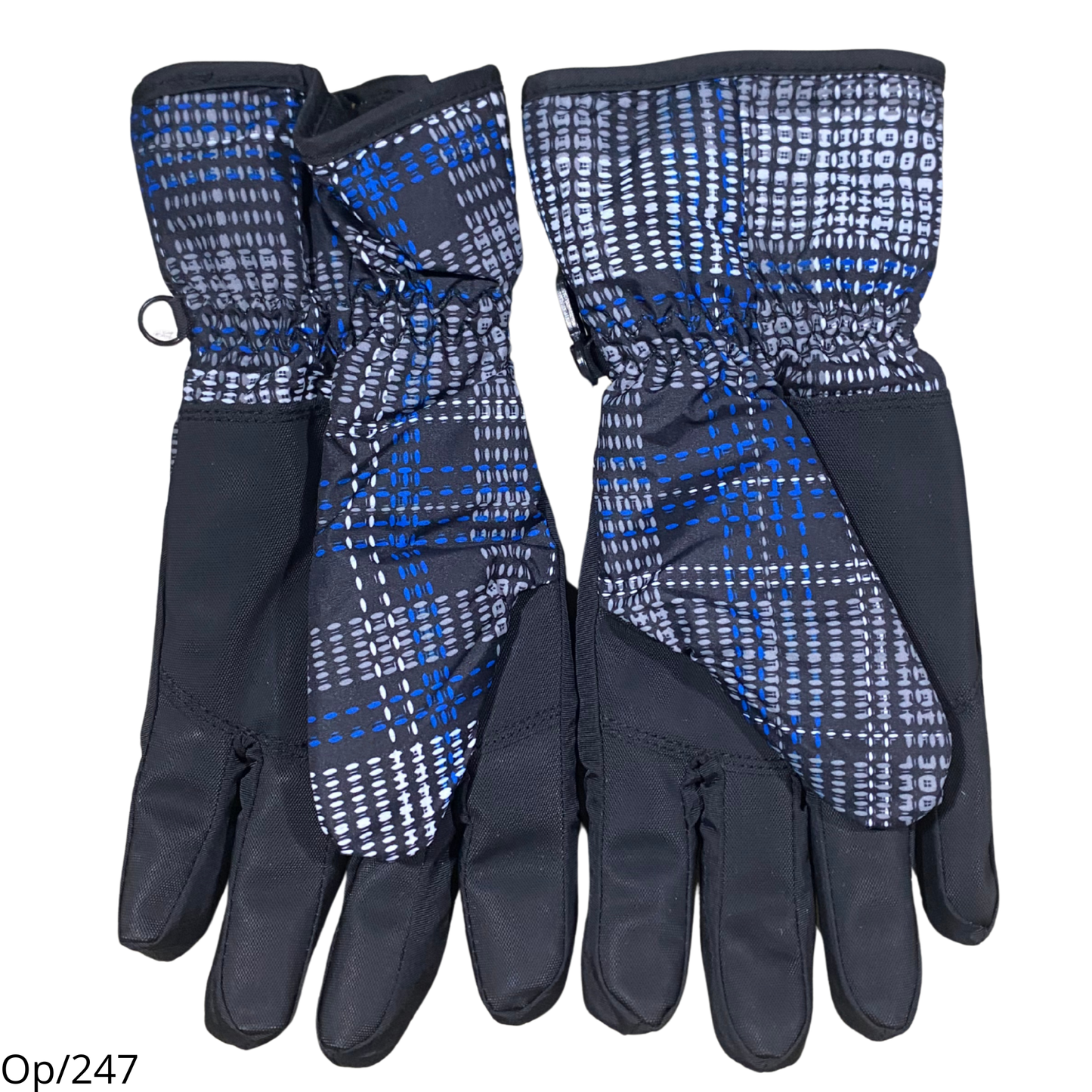 Guante de Nieve Deportivo Unisex Diseño Azul con Negro Adultos