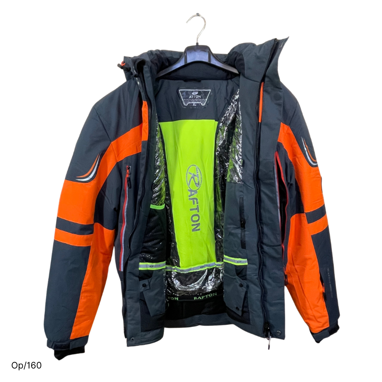 Parka Rafton de Montaña Nueva Negro/Naranjo de Hombre.
