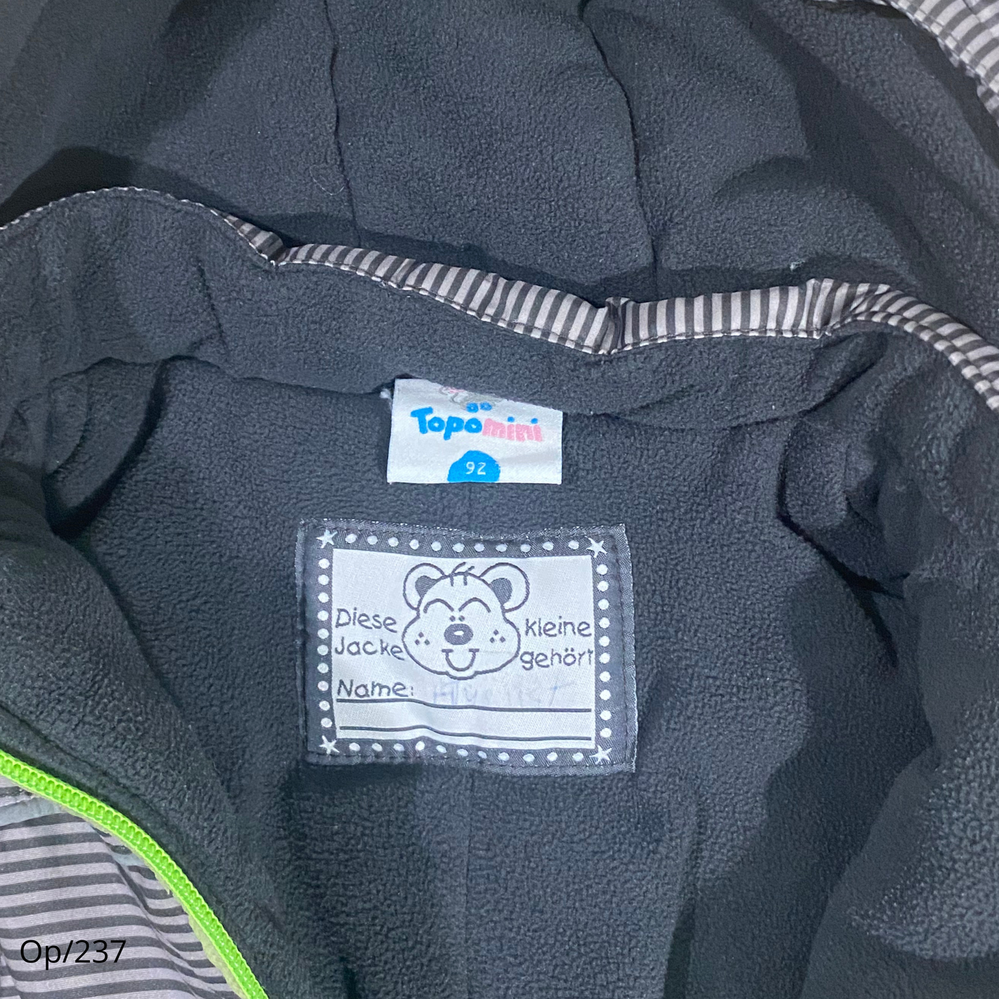 Buzo de Ski Gris con Líneas de Niño Talla 2