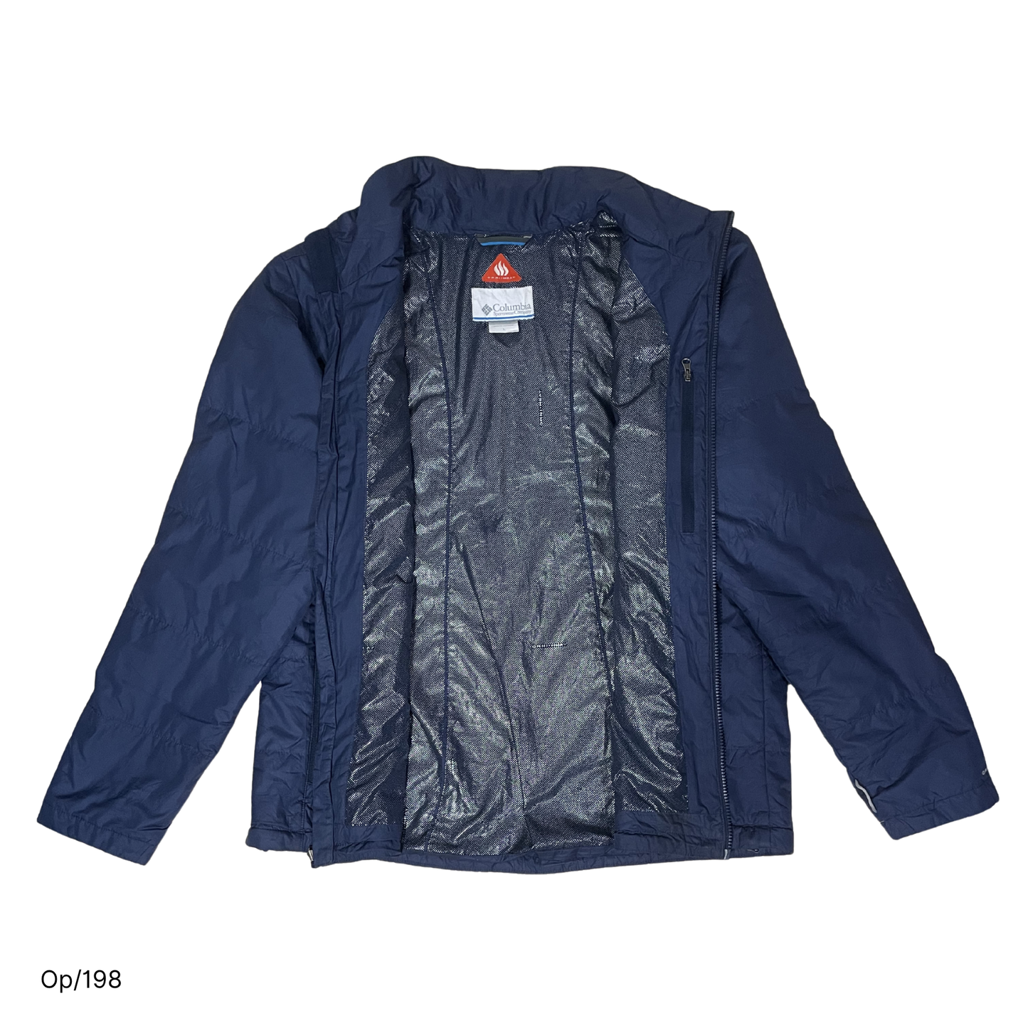 Parka Columbia Azul Marino de Hombre Talla L.
