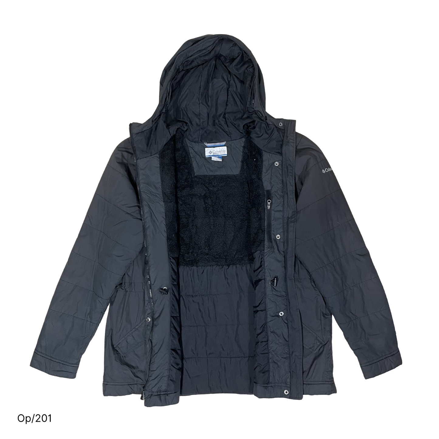 Parka Columbia Gris Oscuro de Mujer XL.