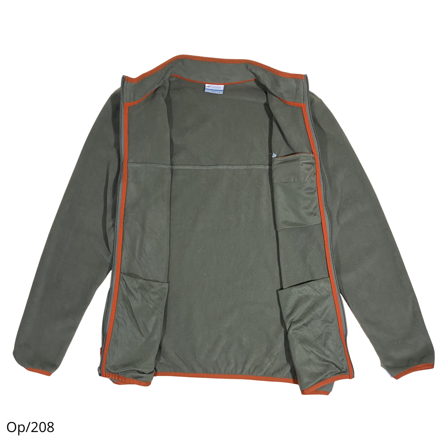 Polar Columbia Verde y Naranja de Hombre Talla L.