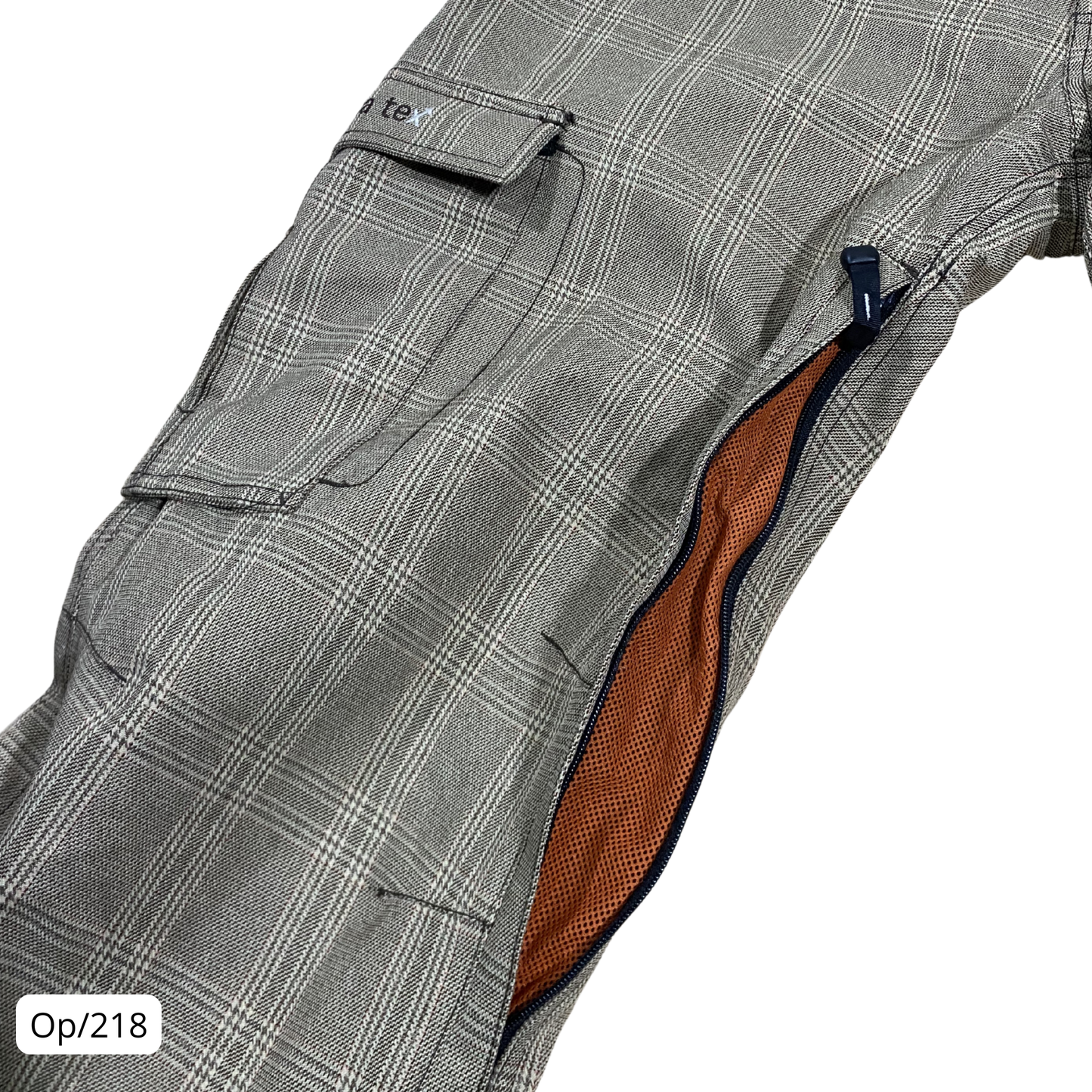Pantalón Ski Zonepower Tartán Beige de Hombre Talla 48