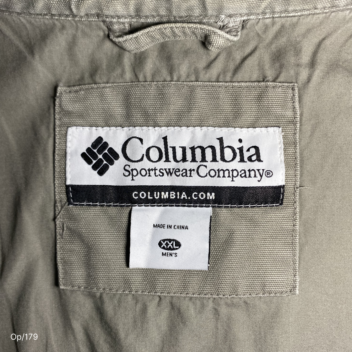 Chaqueta Columbia Color Crudo de Hombre Talla XXL.