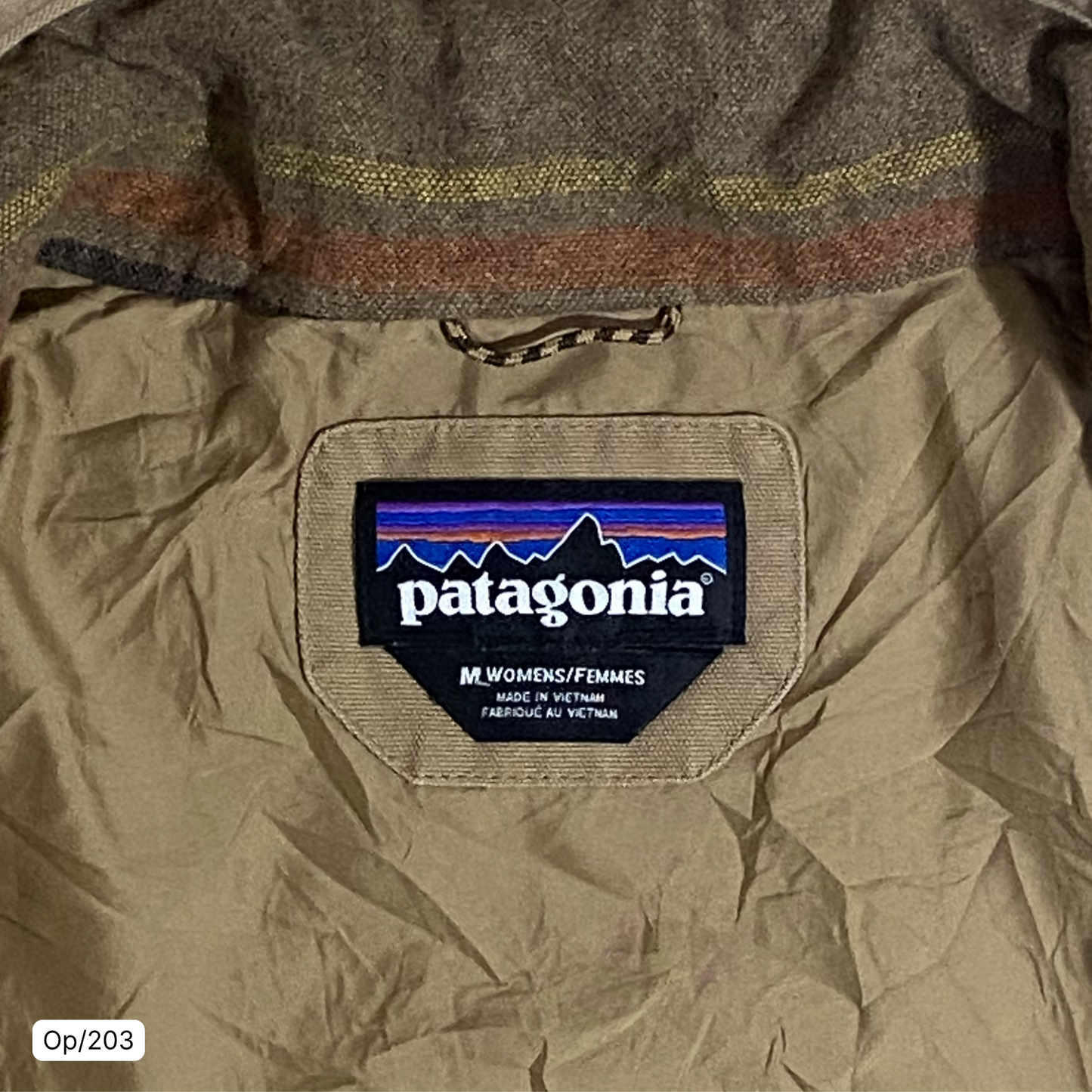 Chaqueta Patagonia Café Claro (Diseño) de Mujer Talla M.