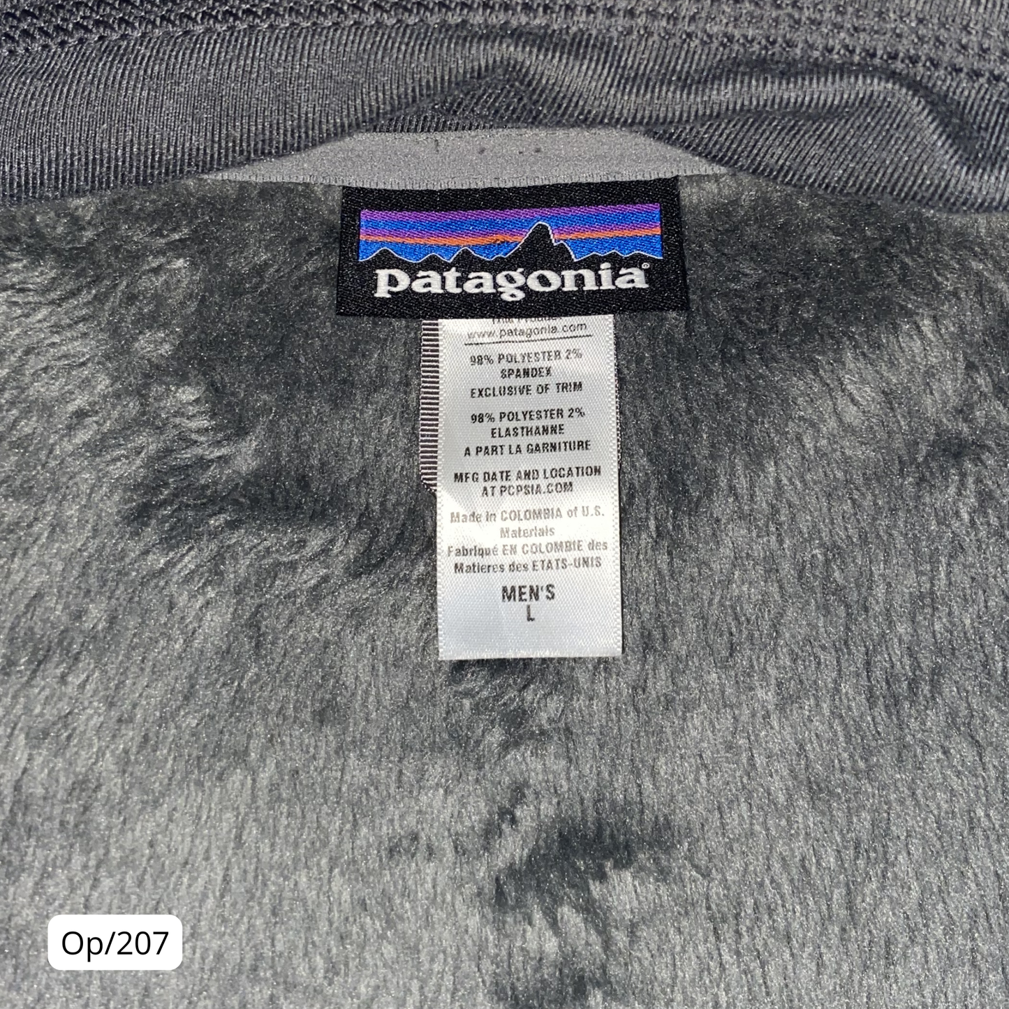 Polar Patagonia Gris de Hombre Talla L