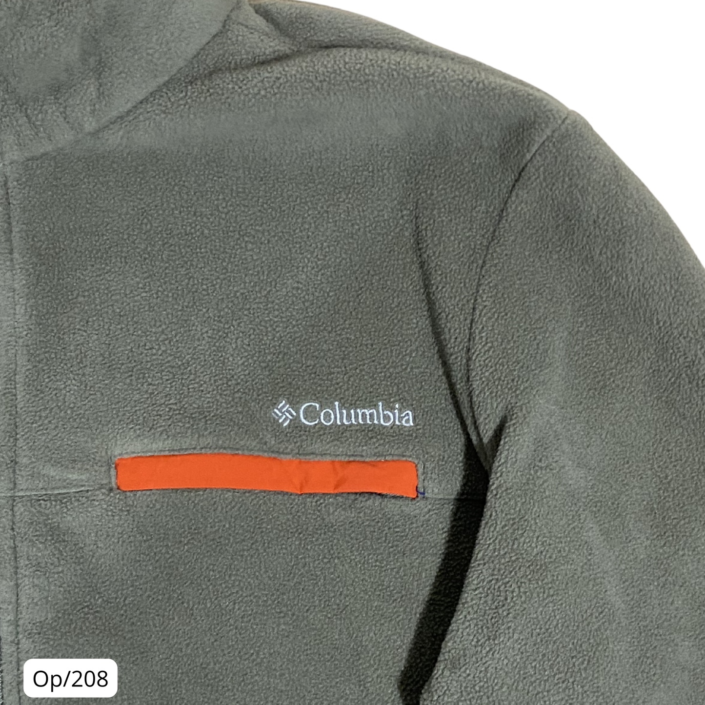 Polar Columbia Verde y Naranja de Hombre Talla L.