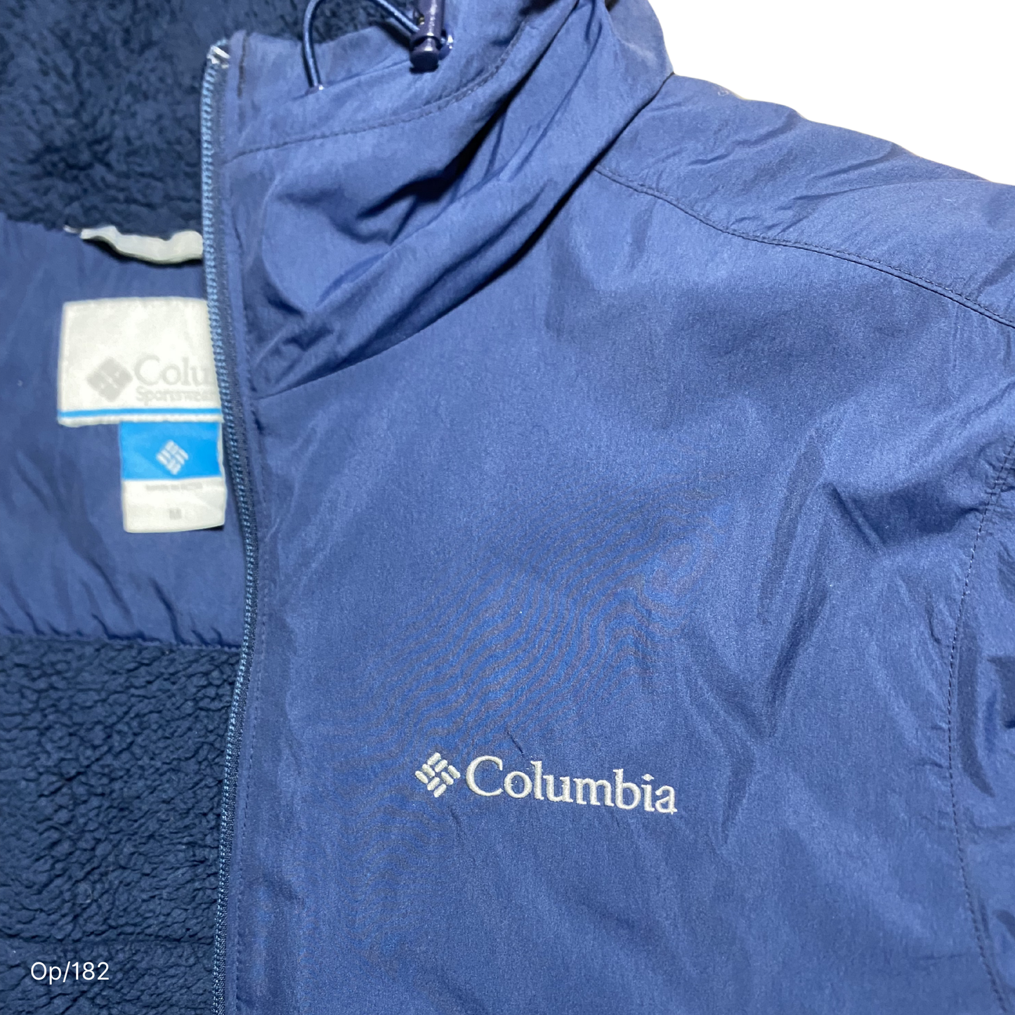 Parka Columbia Azul Marino de Hombre Talla M.