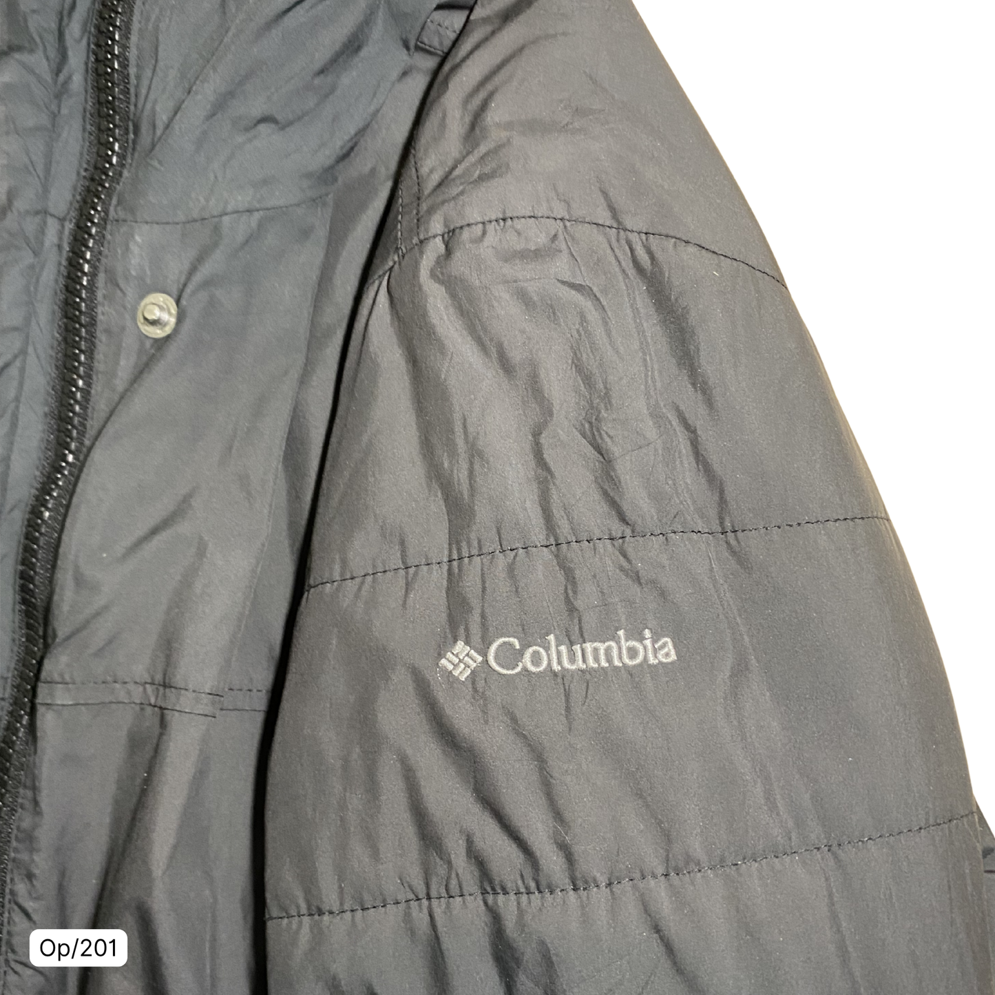 Parka Columbia Gris Oscuro de Mujer XL.