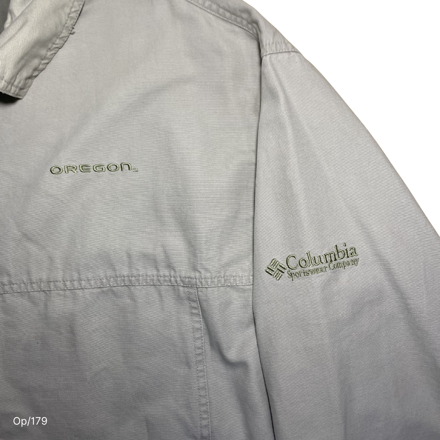 Chaqueta Columbia Color Crudo de Hombre Talla XXL.