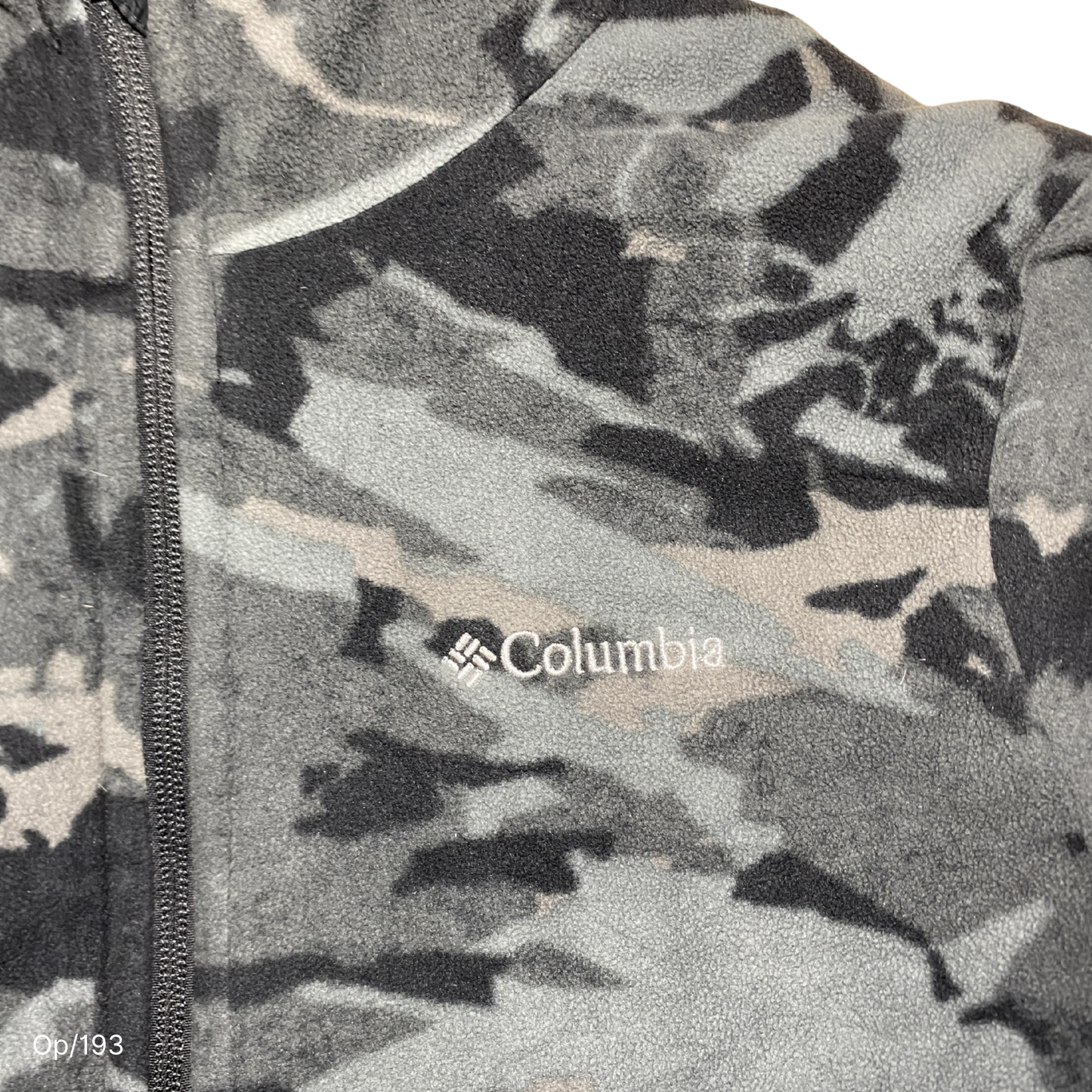 Parka Columbia Negra Reversible Polar Camuflaje Juvenil XL.