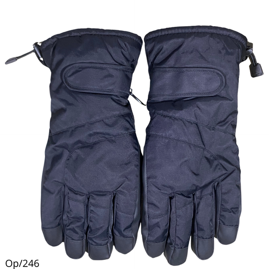 Guante de Nieve Deportivo Adulto Unisex Diseño Negro